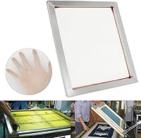 Vista 5 de INTSUPERMAI Marco de pantalla de seda de aluminio de 18 pulgadas x 20 pulgadas con marco de impresión de pantalla de seda preestirado blanco