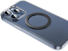 YOSH Anneau Mag-Safe, autocollant magnétique universel, kit de conversion Mag-Safe compatible avec support de bague, compatible avec iPhone 16/15/14/13/12/11/X, Galaxy S24/S23/S22/S21, téléphone