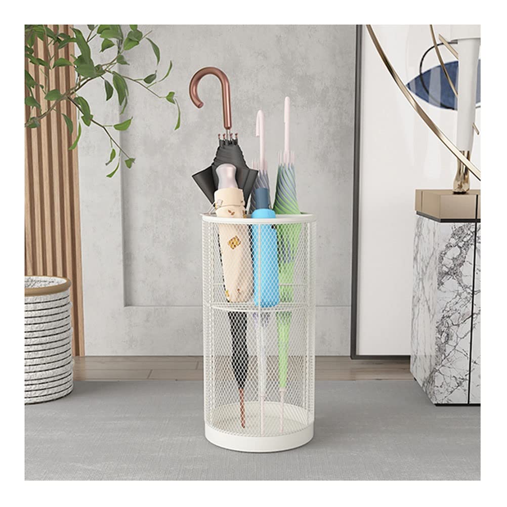 Porte-parapluie d'intérieur rond blanc 25 x 50 cm slish sto nizer
