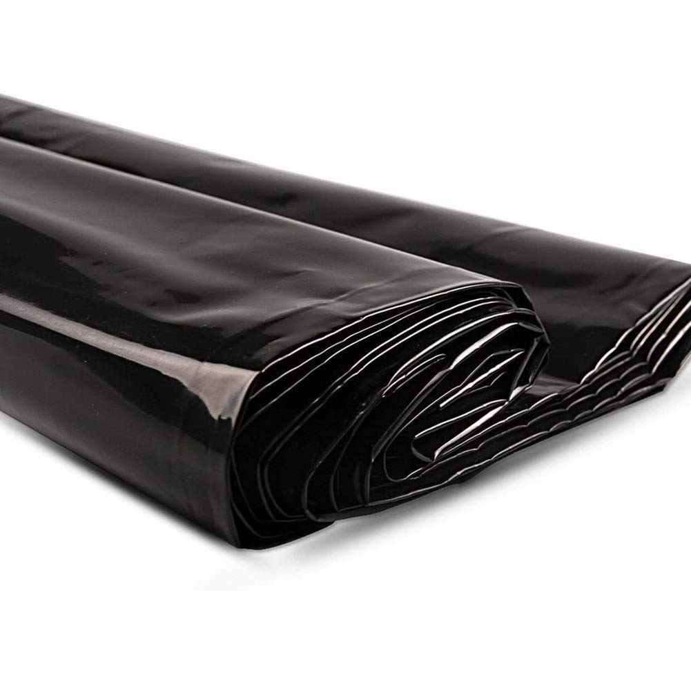 GDMING - Cubierta para silo de jardín, película de PVC impermeable para protección de invierno y verano, membrana blanca y negra 60, ideal para estanques e invernaderos