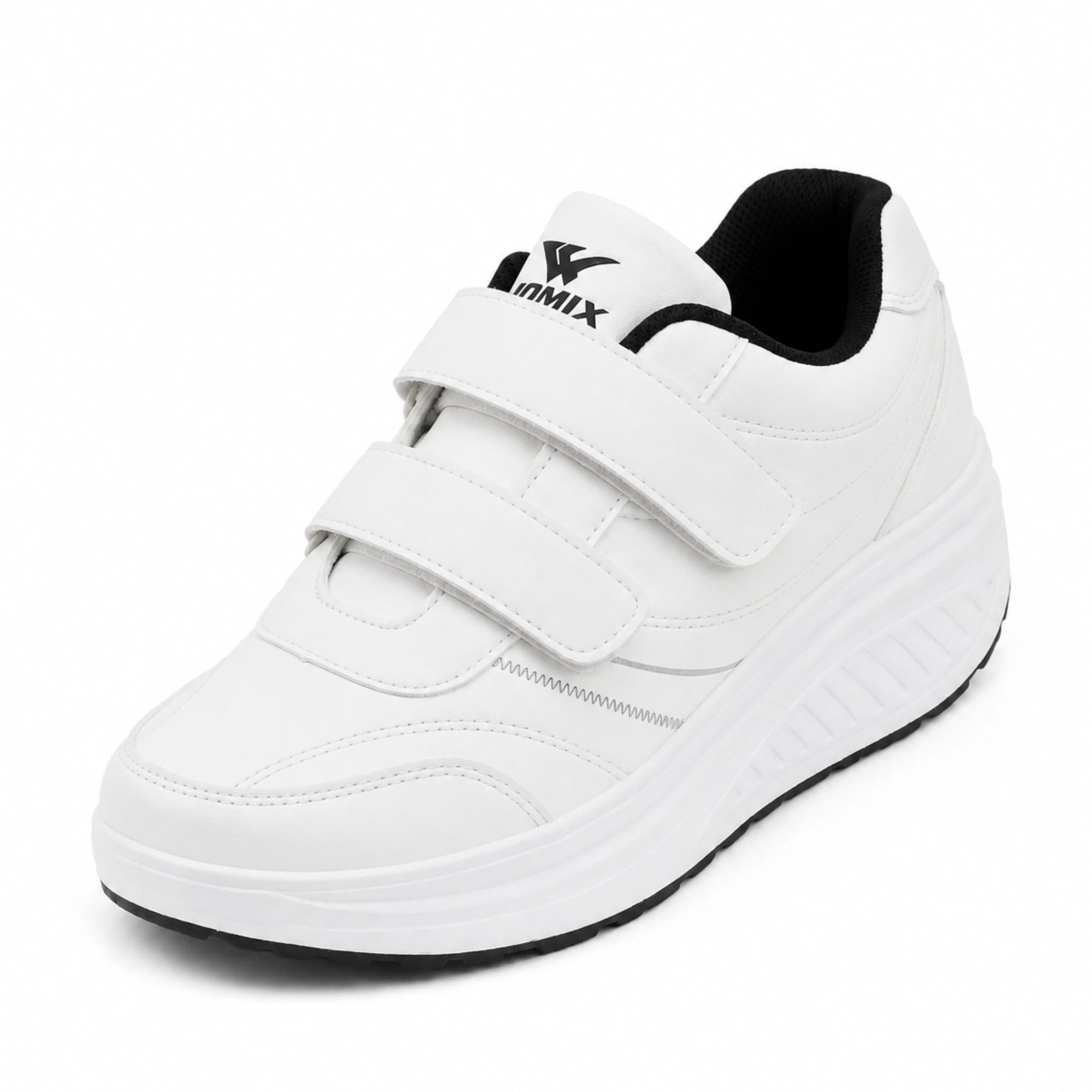 JOMIX Męskie buty do chodzenia z łzami Ortopedyczne antypoślizgowe amortyzujące buty do chodzenia i Firness, wygodne i łatwe do noszenia dla osób starszych