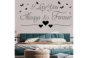 Black Vinyl Wall Decor: Adorn Your Bedroom with a Timeless Expression of Love