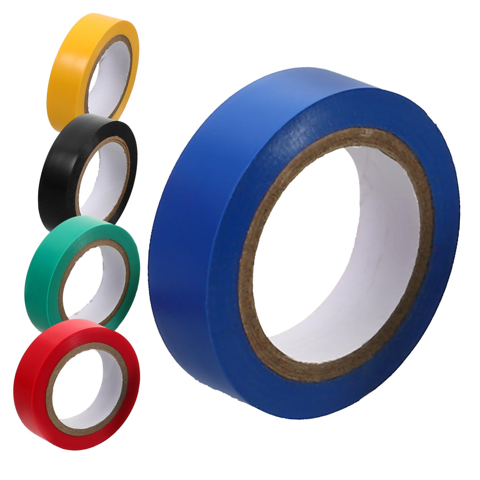 LIFKOME 5 Rolls Colored Electric Tape Insulation Tape for Wires and Cables High Strength Easy to Use Includes