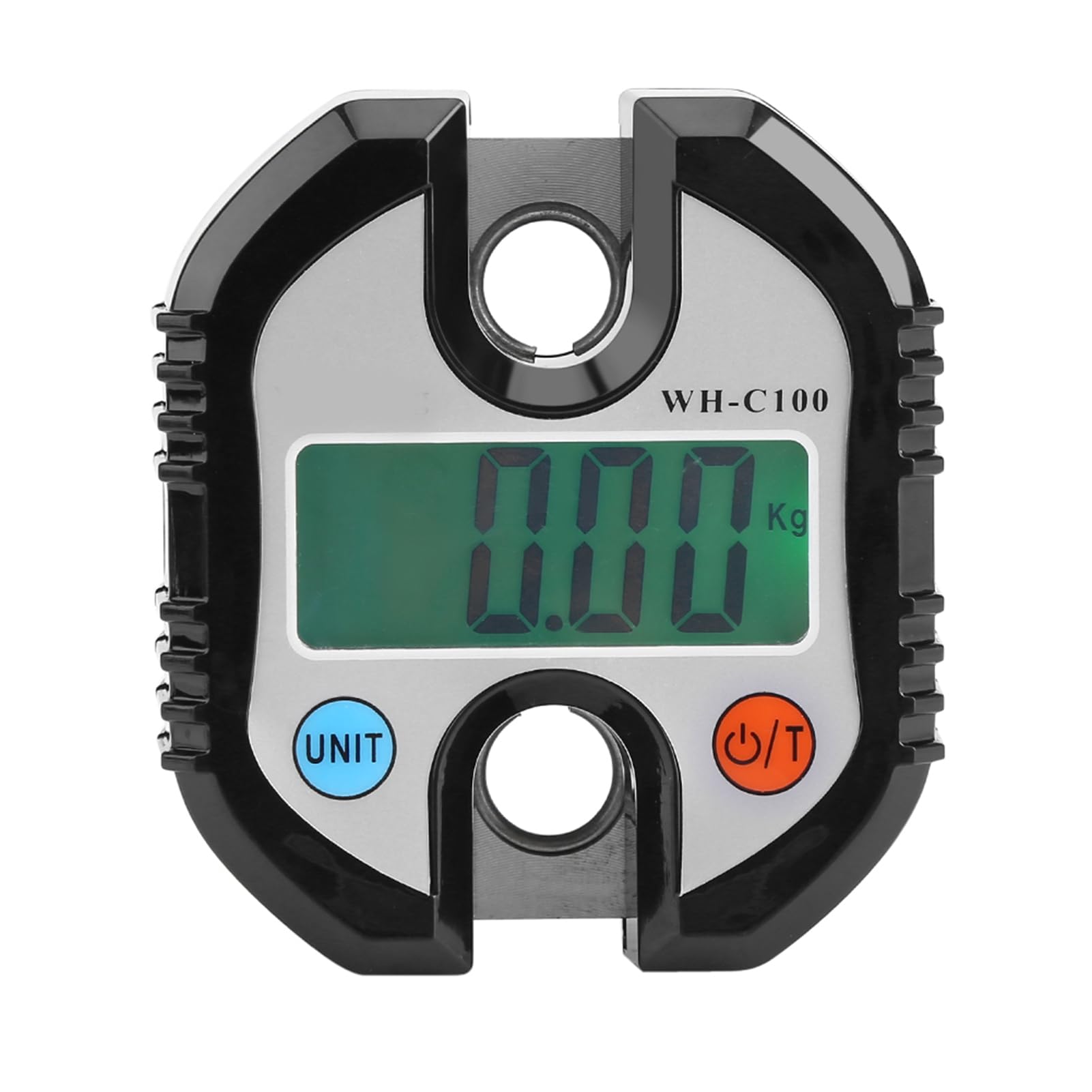 Elektronische Waage mit Haken, tragbar, LCD-Haken, Edelstahlhaken, ausziehbar, zweifaches Präzisionsanzeige, 150 kg