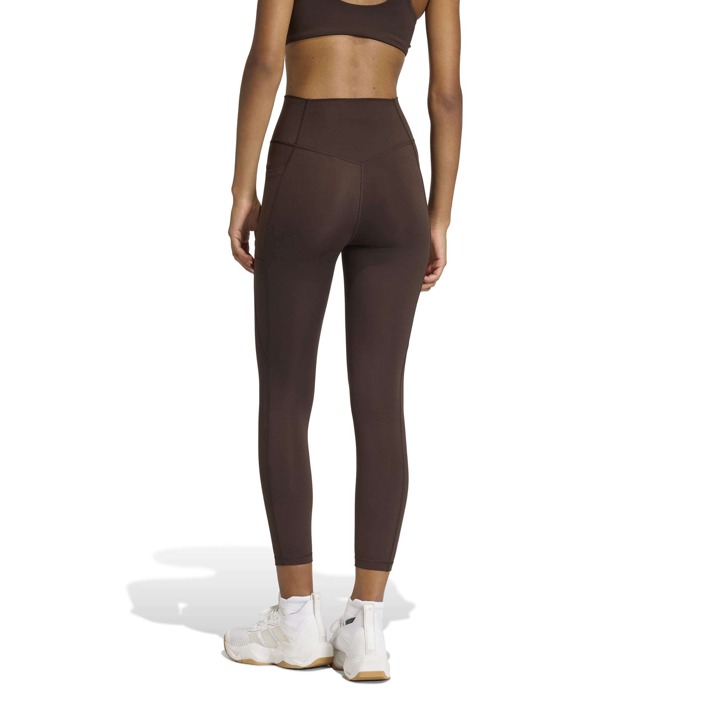 adidas Kobiety Optime Essentials Workout 7/8 Leggings Tights, Aurora Coffee, M