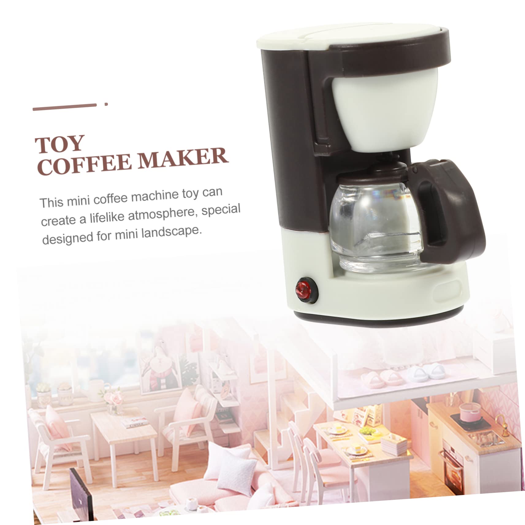 Amazon | UPKOCH ミニチュアコーヒーメーカー トイ カフェ キッチン