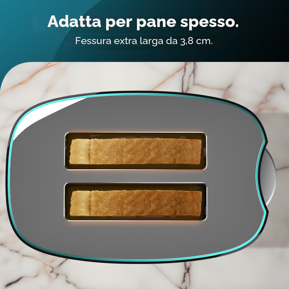 Cecotec Toast&Taste Double B, 650 W di potenza, doppia scanalatura per 2 toast, spegnimento e pop-up automatico, raccogli briciole, sistema di estrazione, include pinzette