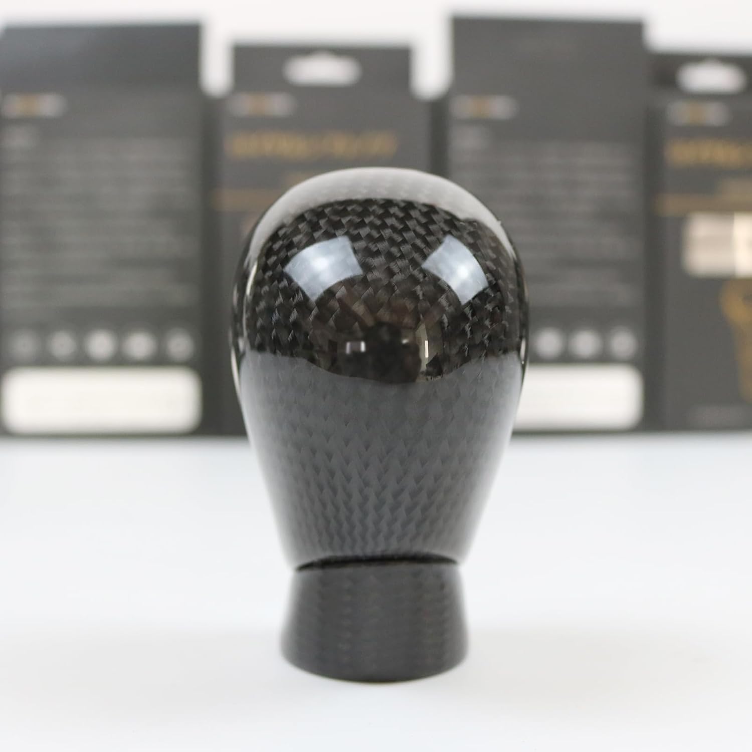 Real Carbon Fiber Gear Shift Knob for Lexus RC F 2014-2021 GS F 2012-2018, Black