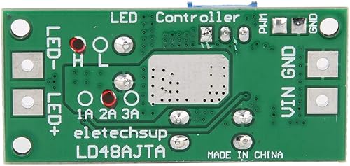 Miniatura 9 de 72W DC 6-50V 1-3A LED Módulo de controlador, LD48AJTA Controlador LED ajustable de corriente de alto rendimiento PWM Regulador Convertidor de