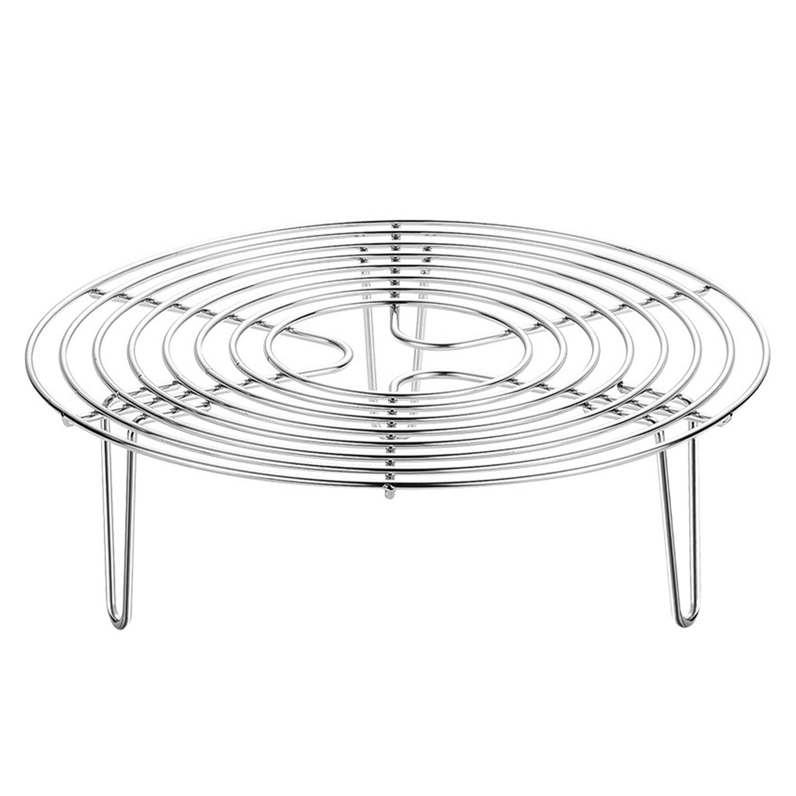 Grille de Cuisson Ronde, Grille Vapeur Pratique en Acier Inoxydable, Hauteur 7 Cm, Ustensile pour Cuisson Vapeur, Casserole, Four, 11.02 Pouces