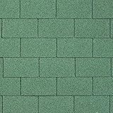 10er Pack Dachschindeln Rechteck Grün 10x 3 m² = 30 m²