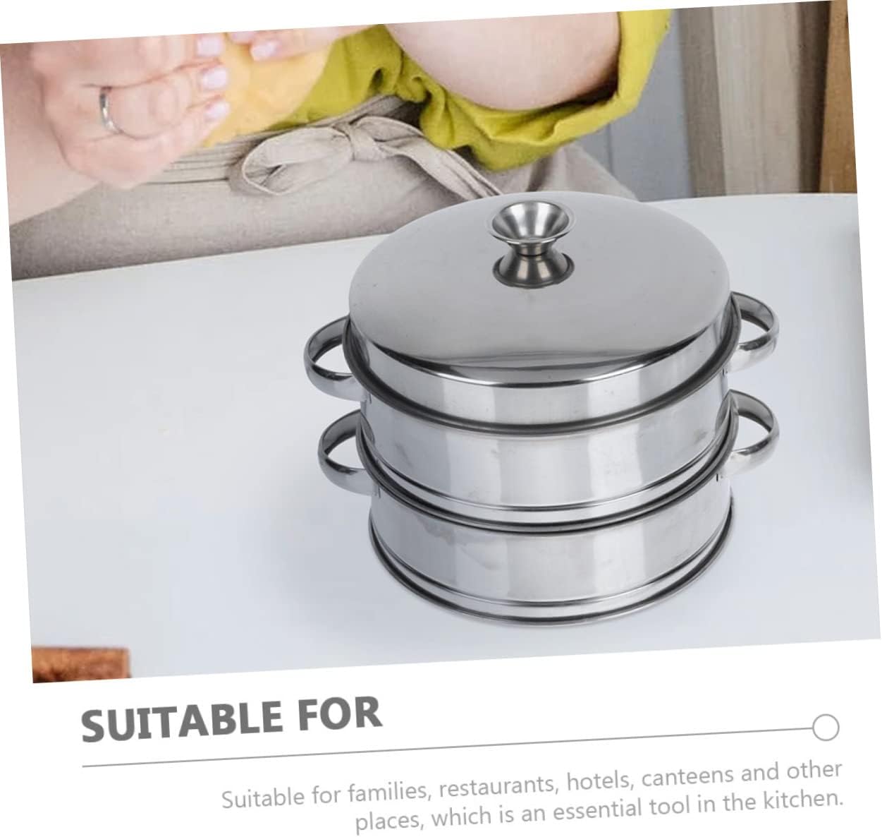 LIFKOME Stainless Steel Steamer Multi-functional Steamer for Cooking Gadgets Kitchen Appliances
