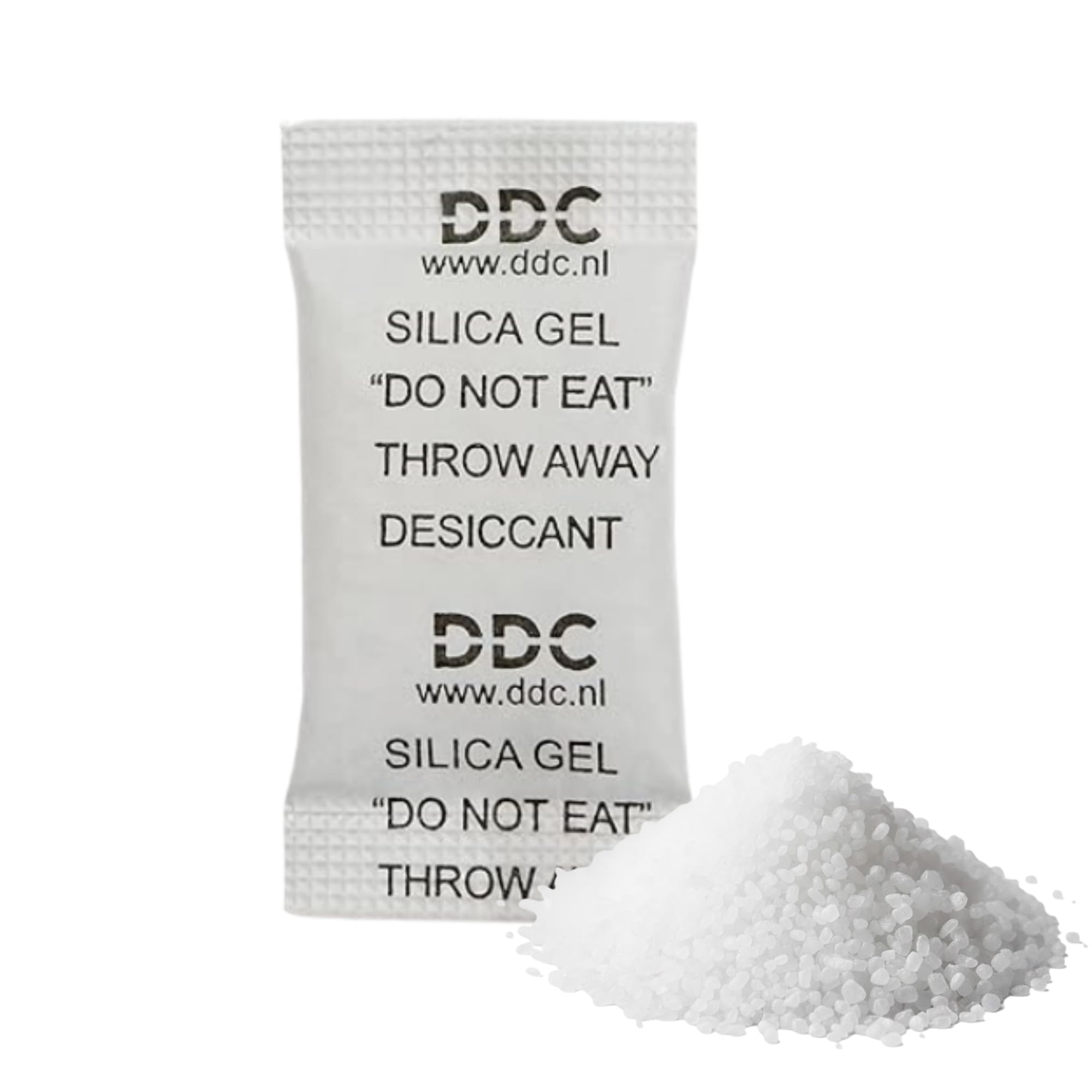 DDC Silica Gel Trockenmittel 1 g – Feuchtigkeitsabsorber Granulat für Elektronik & Aufbewahrungsboxen – 5x1000 Stk. Wiederverwendbares Silikat-Trockenmittel für Sammlerstücke & Waren