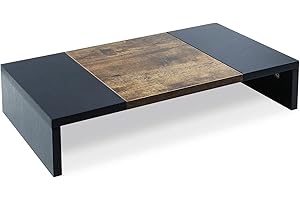 TEAMIX 20 inch Modern Monitor Riser: Elevate Your Viewing Experience