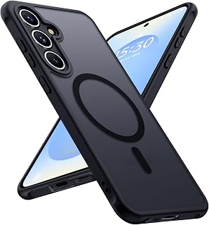 【MagSafe対応・米軍規格】Holidi Galaxy S25 ケース MagSafe マット感 マグネット搭載 米軍MIL規格 全面保護 ワイヤレス充電 黄変なし 二重構造 ギャラクシーs25 ケース Magsimpl-Series 半透明ブラック