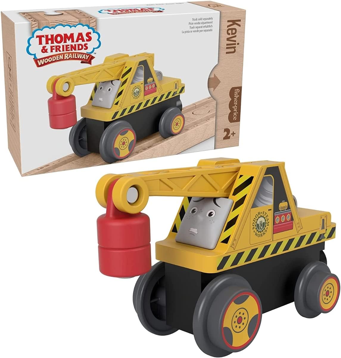 Mattel Thomas the Tank Engine Wooden Rail Series Kevin HBJ91 Yellow