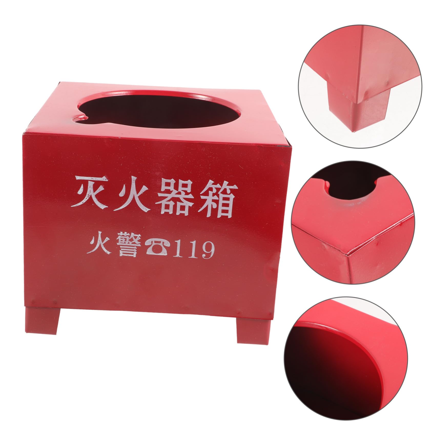 Soporte para Extintor de Incendios 2-4kg de Hierro Rojo