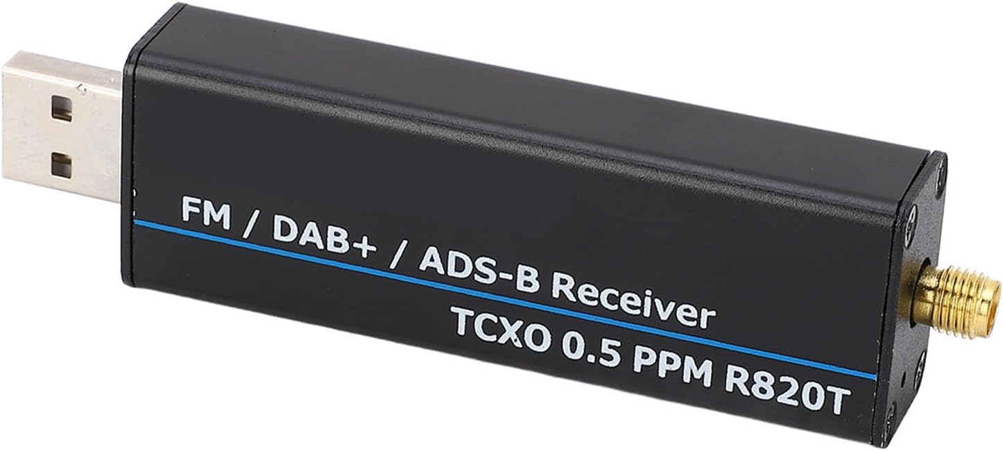 RTL SDR Receiver USB 3.0 100kHz 1766MHz Wideband Radio Scanner Software Defined Radio for Aviation AIS ADS B Compatible with SDR HDSDR Full Band RTL2832U R820T2 0.5 PPM TCXO