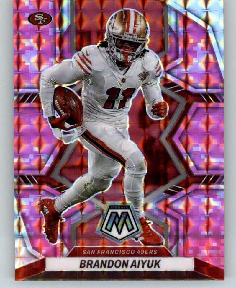 2022 Panini Mosaic Mosaic Camo Pink #178 Brandon Aiyuk San Francisco 49ers NFL Football Trading Card
