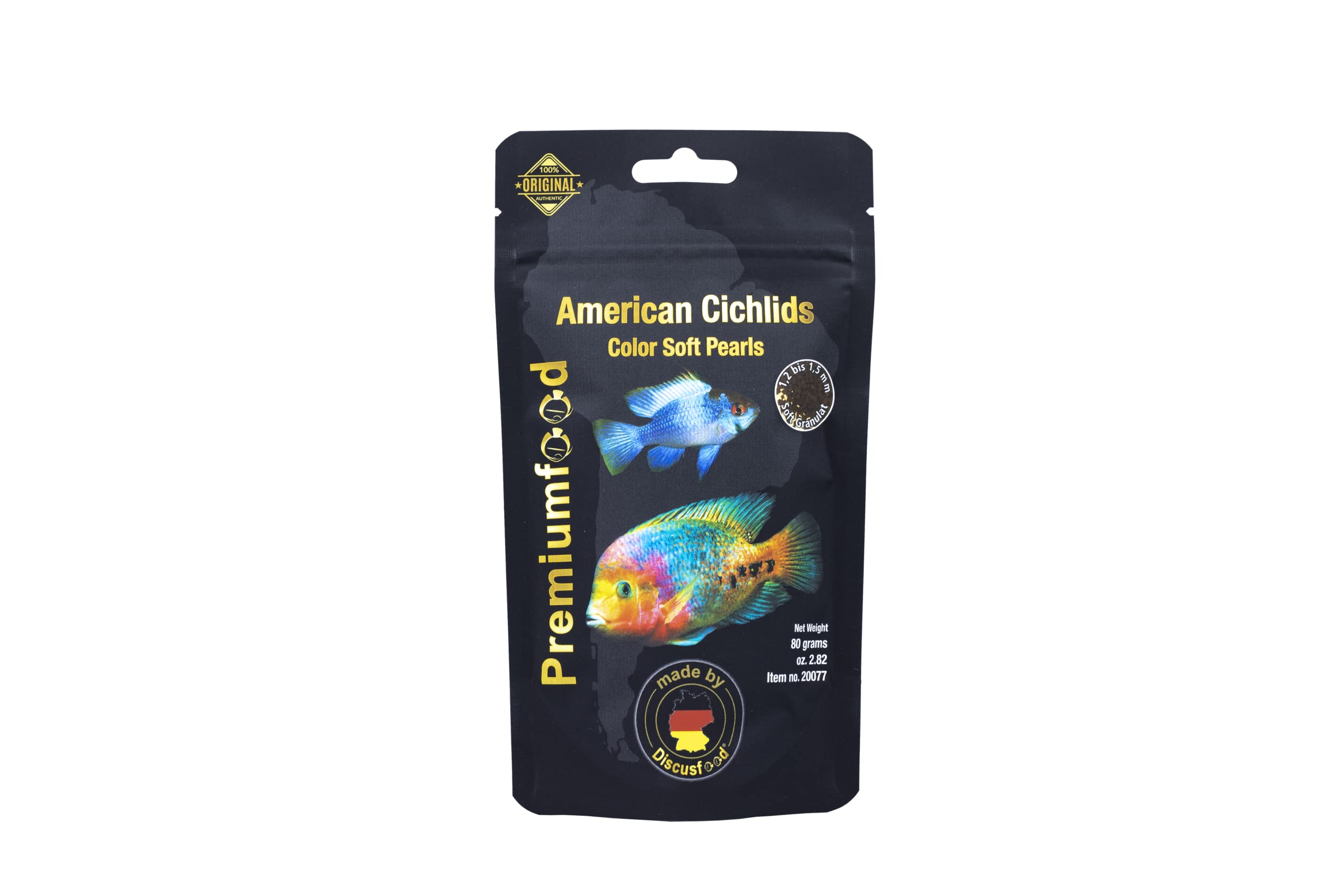 DISCUSFOOD American Cichlids Color Pearls nourriture granulés pour grands cichlidés