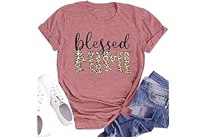 Blessed Nana Shirts for Women - In My Nana Era Letter Print