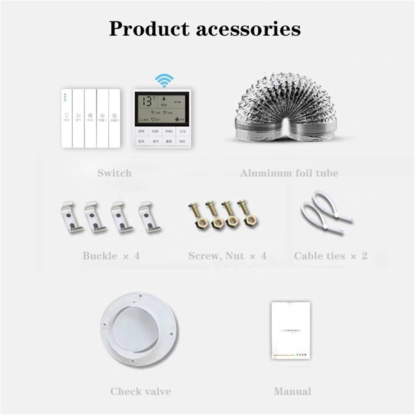 sdneNest Ventiladores de ventilación, combo de calentador y luz, calentador de baño, soplador de aire cálido de techo integrado, ventilador de escape de baño con iluminación LED, cinco en uno