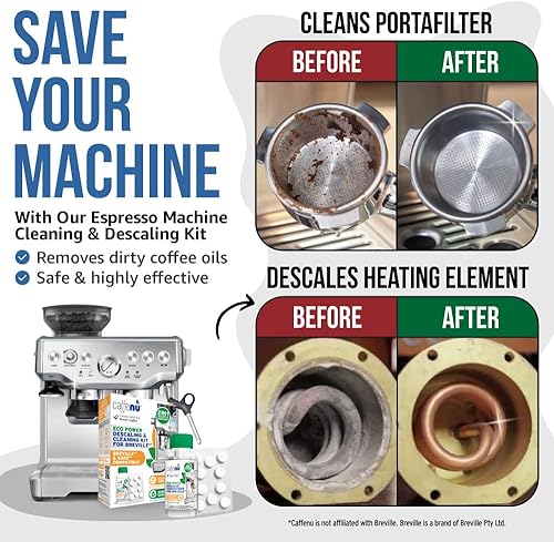 Miniatura 2 de Caffenu Kit de limpieza y descalcificación compatible con máquinas de café espresso Breville