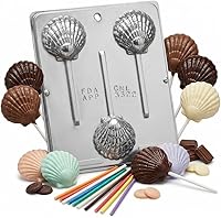 Vista 2 de Candy Molds N More Molde de caramelo de chocolate con piruleta de concha marina 3322