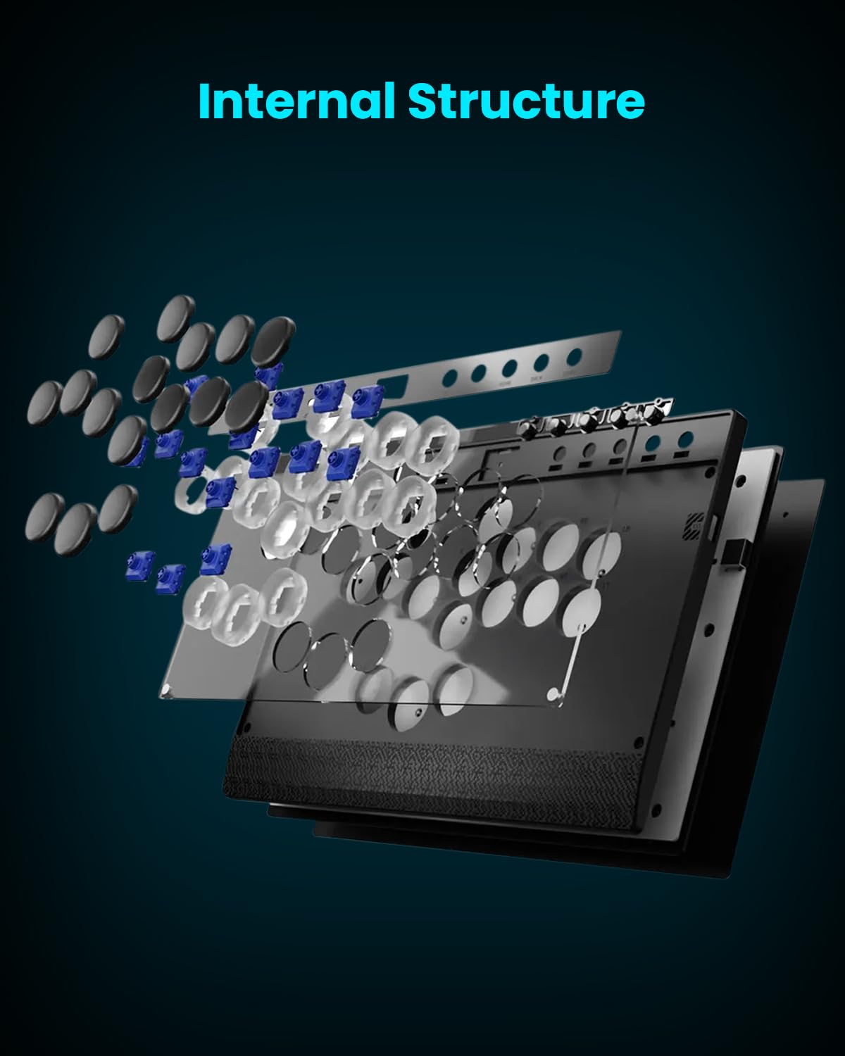 Sehawei Haute42 C16 Leverless Arcade Controller - Magnetic Detachable Panel for DIY Art, RGB Button Rims, Tournament Lock Switch - Compatible with PC/Switch/PS3/PS4/Steam Deck - Image 7