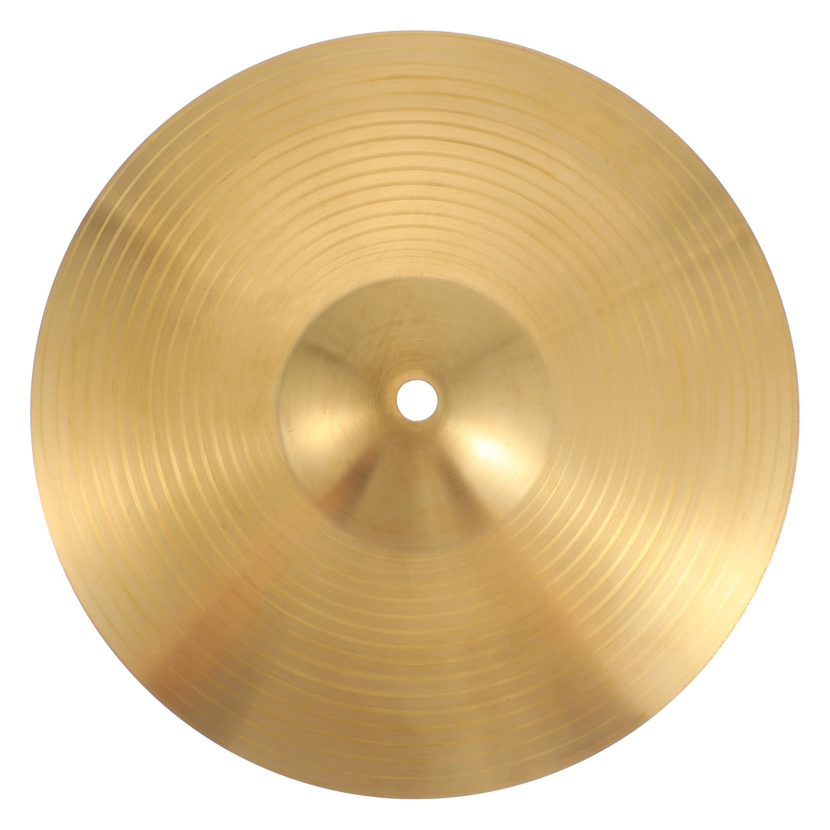 FUNOMOCYA Beginner to Pro 10 Inch Brass Hi Hat Cymbals Set Traditional Finish Golden Tone for Drum Instruments