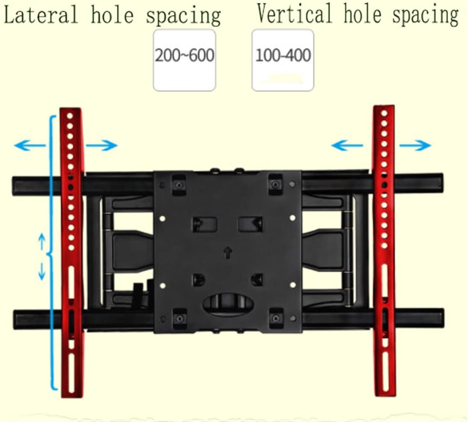Floor TV Stand Wall Mounted TV Mounting Bracket Home Living Room LCD TVs Hanger ''32-65'' Inch Universal Telescopic Rotating Display Wall Clip Height Adjustable Tall TV Stand