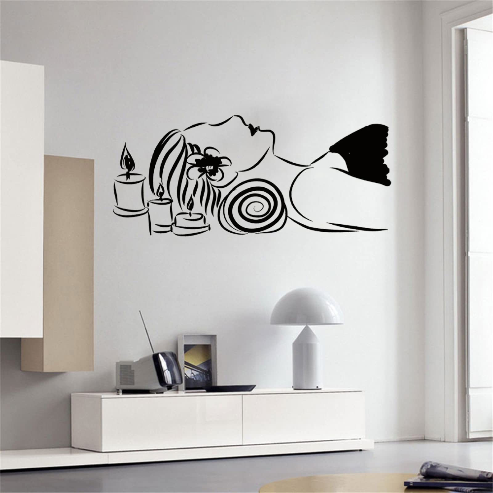 Amazon.co.jp: 家庭壁装飾美女壁シールマッサージエステサロンスパ