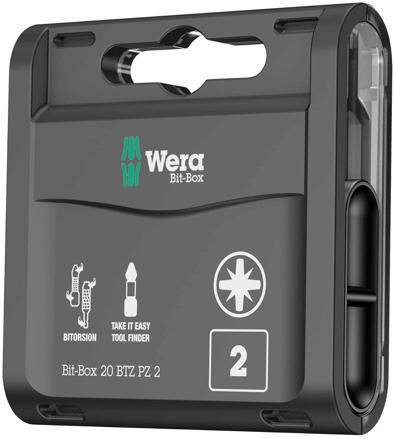 WERA 05057761001 Bit-Box 20 BTZ PZ, PZ 2 x 25 mm, 20 Pieces