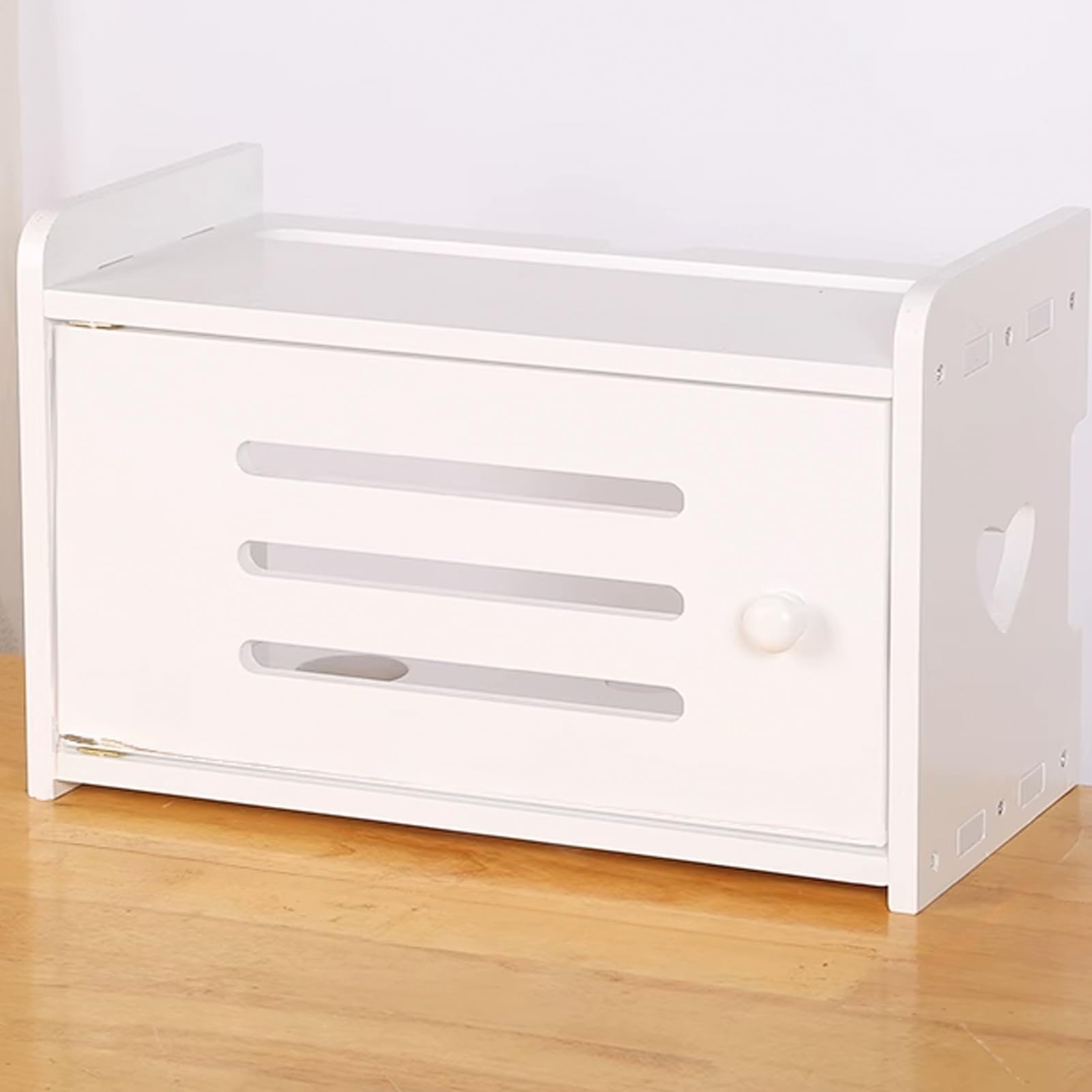 Boîtier WiFi et armoire de rangement routeur avec porte en bois