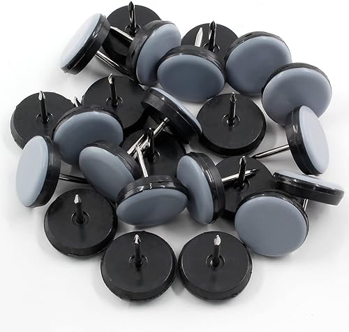 Suiwotin 24 deslizadores de uñas de 78 pulgadas (0.866in), deslizadores redondos de patas de silla de teflón, deslizadores de pies de muebles,