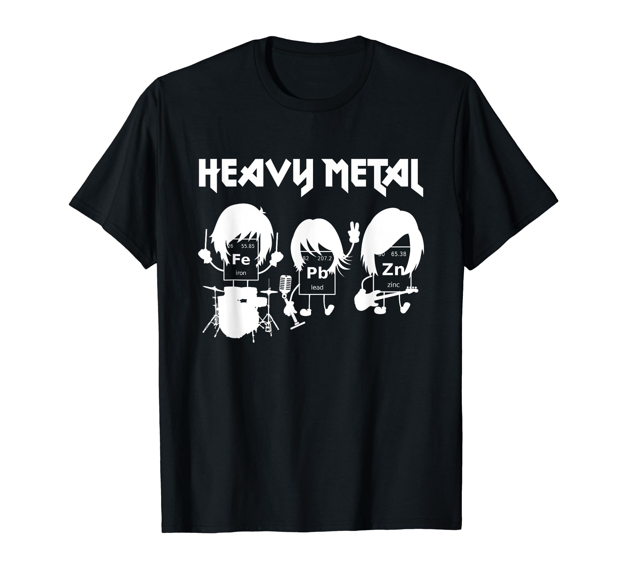 Science Geek And Heavy Metal Fans Funny Chemistry Student T-Shirt