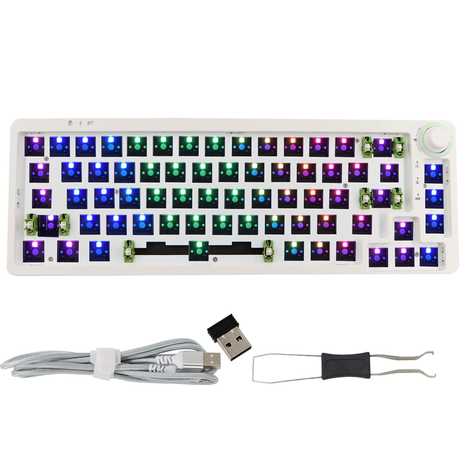 MOLGRIA LK67/TM680 Hot Swap Mechanical Keyboard DIY Kit Wired Wireless Bluetooth 3 Mode Compatible w
