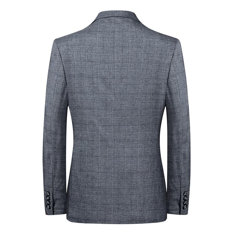 Mens Gray Casual Suit Jackets Slim Fit Sport Coat Two Button Suit Blazers Dinner Party Prom2