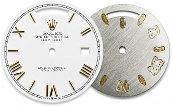 Metal Timepiece Face 2834 Movement Day Date Stainless Steel Watch Dial 31mm Repairing Maintenance Spare Component for Rolex Datejust