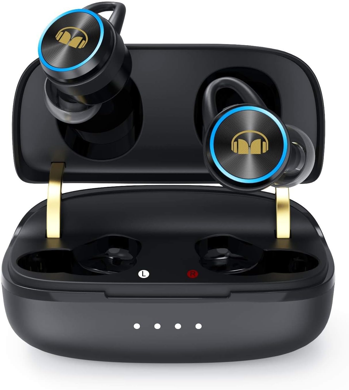 Monster Clarity 101Plus AirLinks Wireless Earbuds, Bluetooth 5.3 in-Ear Headphones with Charging Case, Stereo Earphones Deep Bass Sound, 28H Long Playtime, Water Resistant Design for Sports. Monster Clarity 101Plus AirLinks Wireless Earbuds, Bluetooth 5.3 in-Ear Headphones with Charging Case, Stereo Earphones Deep Bass Sound, 28H Long Playtime, Water Resistant Design for Sports.