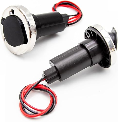 Miniatura 7 de UOIENRT Base de poste enchufable de 2 pines hecha en el mar. Reemplazo para la mayoría de las luces de popa de navegación y de popa, poste de luz de