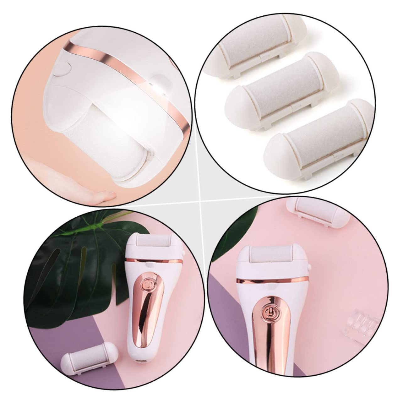 Levigatrice Elettrica Per Piedi Dispositivo Cura Piedi Rimozione Calli Accessori Pedicure Ricarica Usb Adatto Uomini Donne