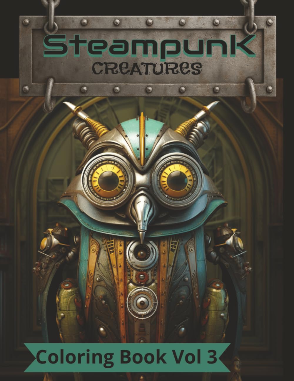 STEAMPUNK CREATURES COLORING BOOK VOL 3