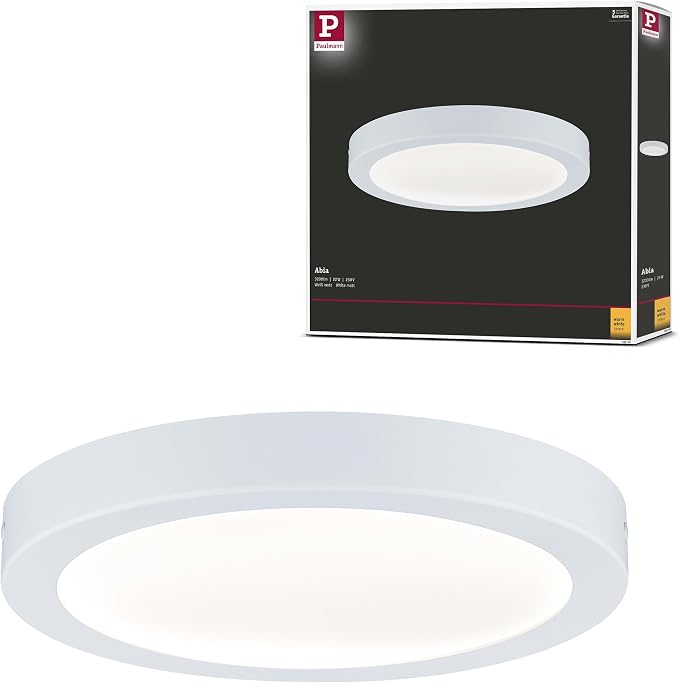 Paulmann 70899 Panel LED Abia, redondo, incl. 1x22 W, lámpara de techo…