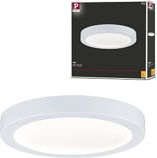 Paulmann 708.99 Deckenleuchte Abia LED Panel, 22 W, 2700 K, IP20, Ø 300 mm, Weiß, Kunststoff