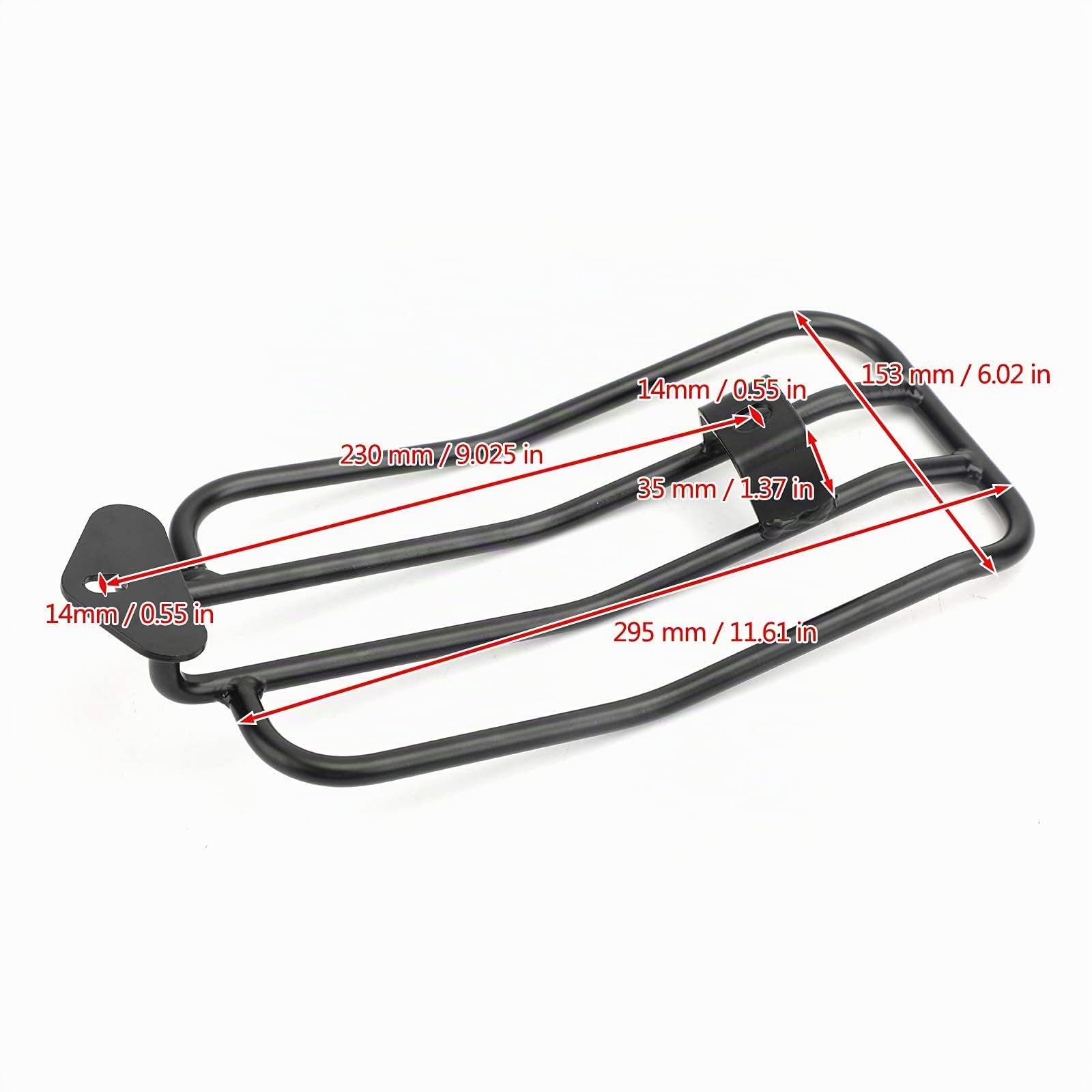 Honda CMX 300/500 Rebel Gepäckträger hinten Edelstahl schwarz 2017-2021