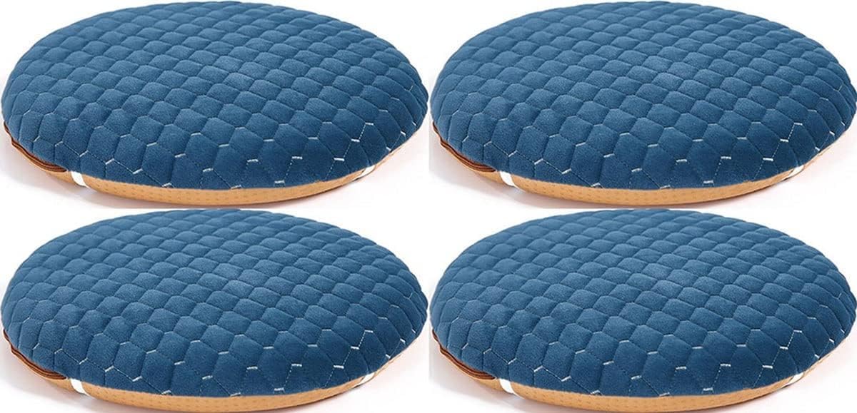 Coussin de chaise rond de qualité supérieure avec attaches