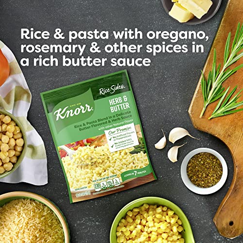 Knorr, Rice Sides, Flavor, 5.4Oz Pouch (Pack Of 6) (Choose Flavors Below) (Herb & Butter Rice) #TOP1