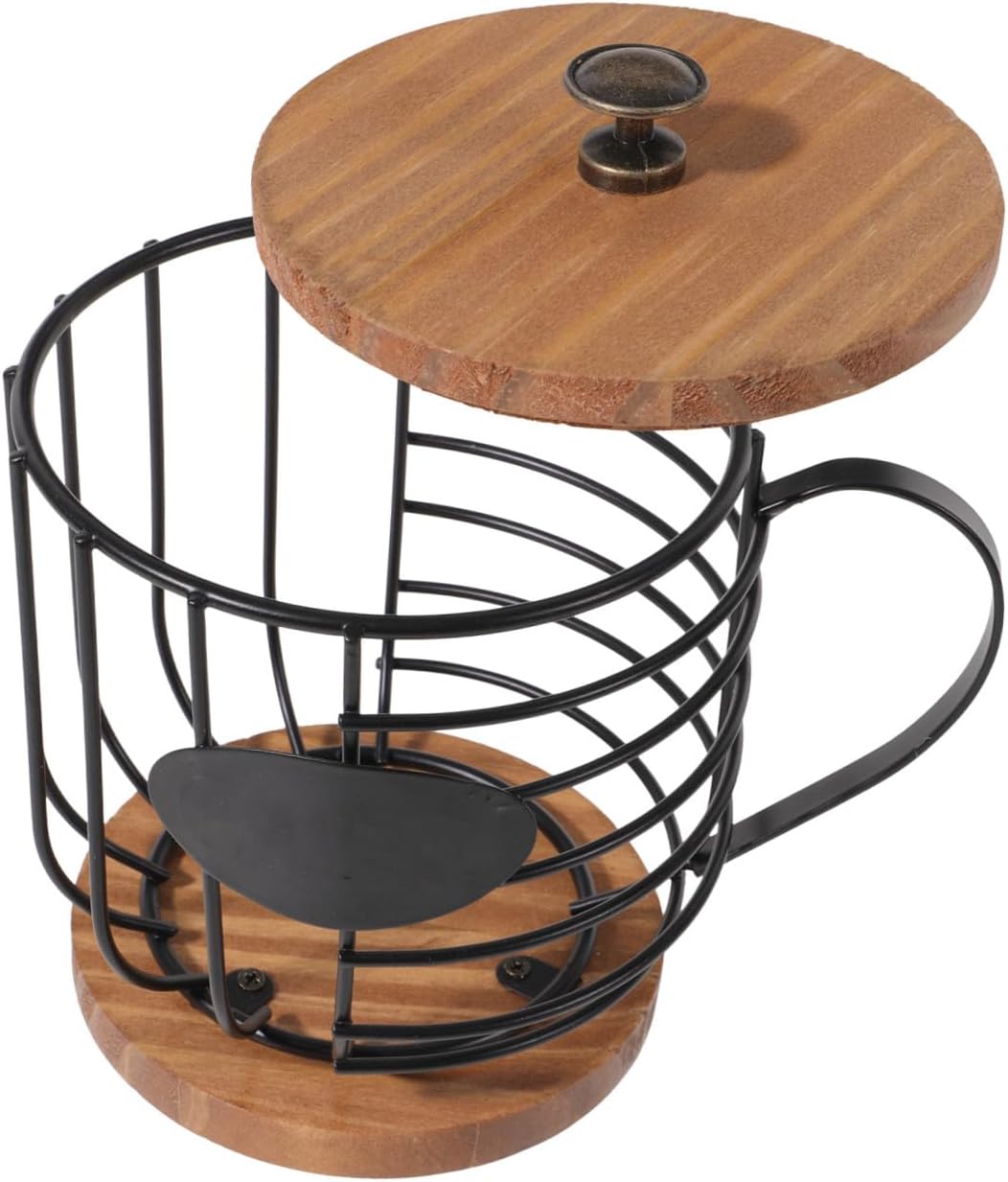 Coffee Capsules Holder Organizer Elegant Design Construction for Kitchen and Office Desktop Storage Efficient Space Utilization Small Cover