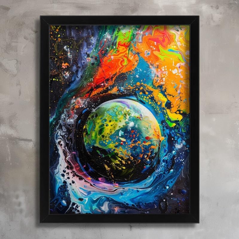 Abstract Earth of Life poster mural grand format A0 art sur toile décoration salon moderne